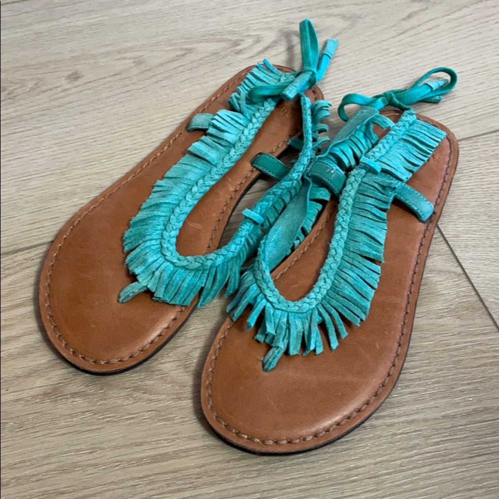 Brand New - Abercrombie - Ankle Tie Boho Sandals